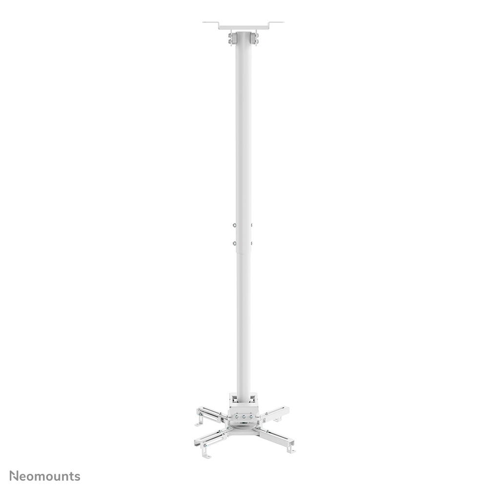 Neomounts CL25-550WH1 Supporto a soffitto beamer - alt. 74,5-114,5 cm - montaggio facile - mobilità completa